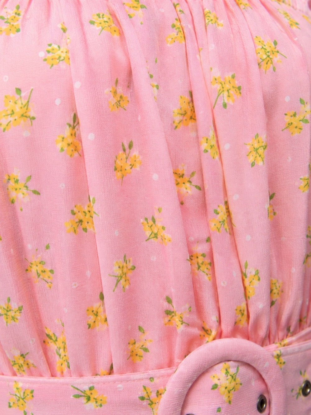 Faithfull the Brand Mid Summer Mini Dress Luda Floral Pink NWT Small - Picture 3 of 9